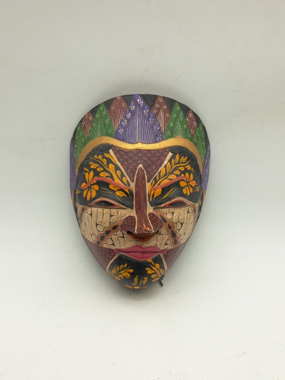 Vintage Indonesian Batik Wall Mask